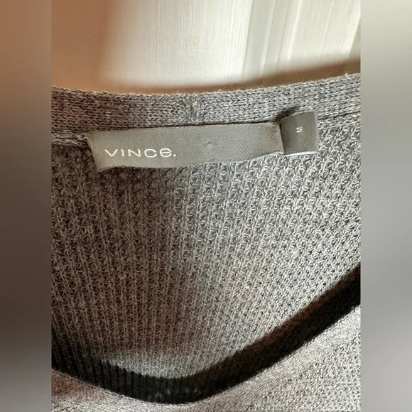 Vince gray V-Neck Women's Sweater - Picture 4 of 10